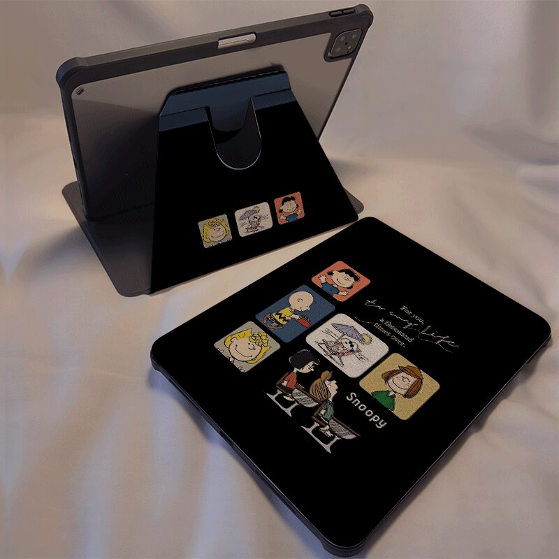 倚琪无印良品2026新款小米平板8保护壳适用11英寸红米pad7带笔槽旋转电脑pro6透明卡通12.4寸7Spro硅胶套