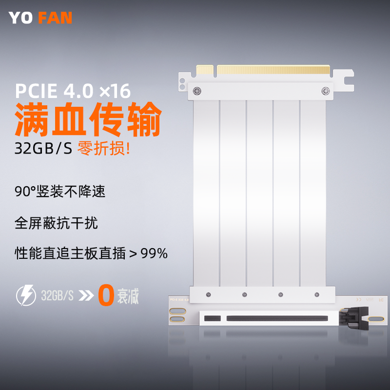 PCIE4.0显卡延长线4090显卡竖装