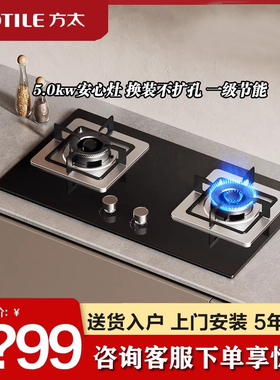 [新品]Fotile/方太 JZT-TH32B燃气灶天然气灶嵌入式双灶台家用
