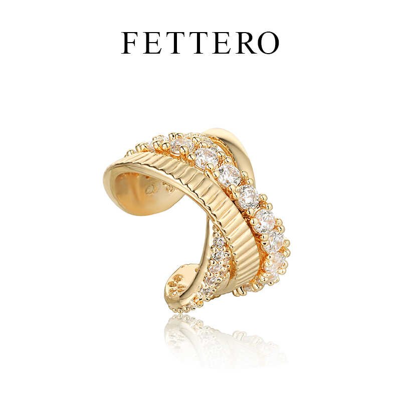 单个精致耳饰fettero铜合金时尚