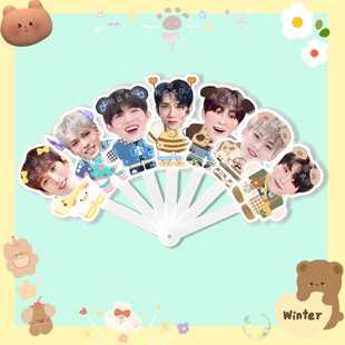 Seventeen1 崔韩率 崔胜哲 夫胜宽 洪知秀 金珉奎 李硕珉七折扇