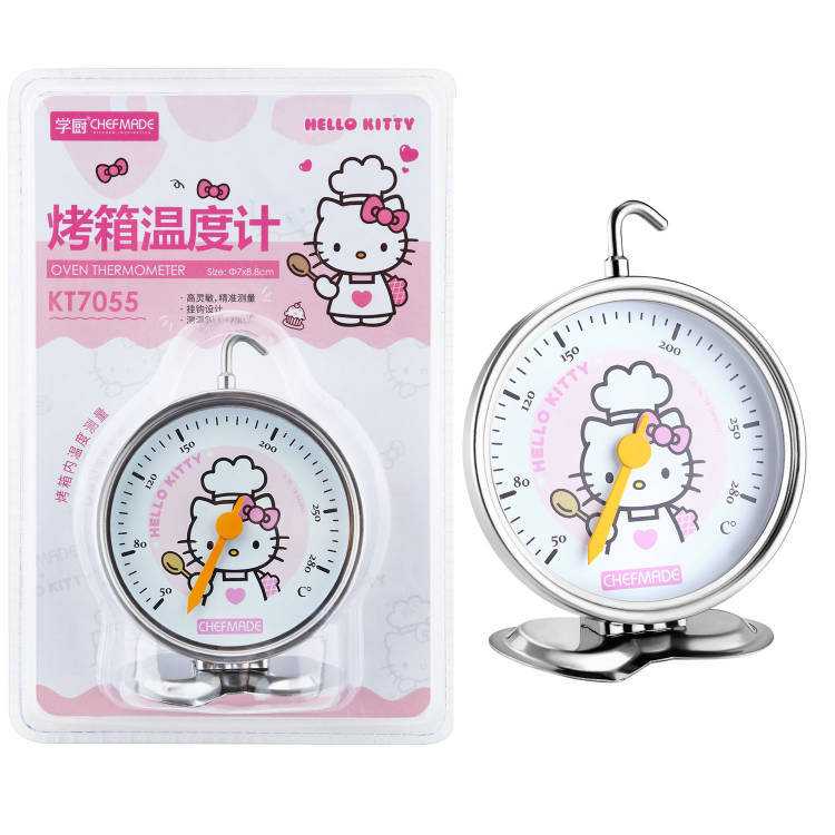 学厨KITTY 不锈钢家用悬挂式厨房烤箱温度计耐高温温度计烘焙工具