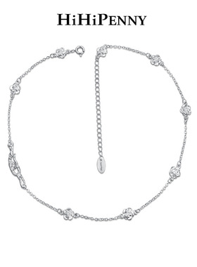 Hihipenny/rose系列 满圈小玫瑰荆棘扣锁骨链小众设计项链chocker