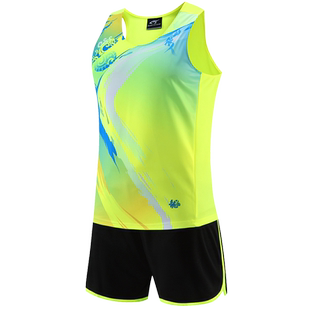 成人田径服套装男马拉松跑步女速干运动衣服比赛训练背心体考定制