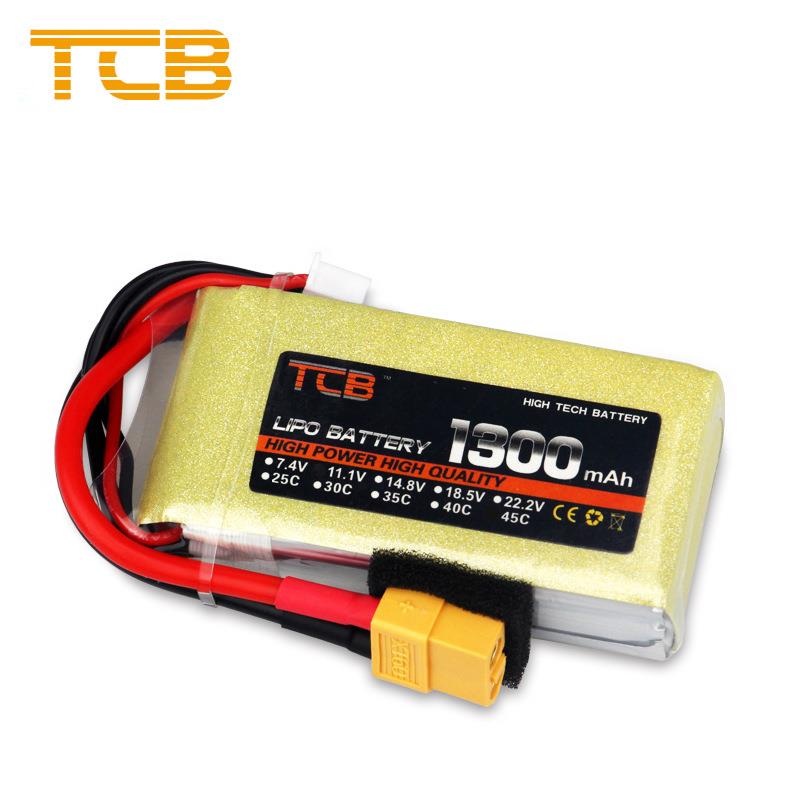 TCB 航模电池25C1300mAh2s3s4s6s车遥控飞机四轴飞行器锂电池