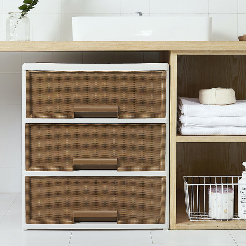 日式收纳置物架浴室防潮防尘收纳架家用卧室床头柜玩具零食收纳柜,收纳整理,整理架/置物架/收纳架,淘宝优惠券,粉丝福利购,淘宝优惠卷