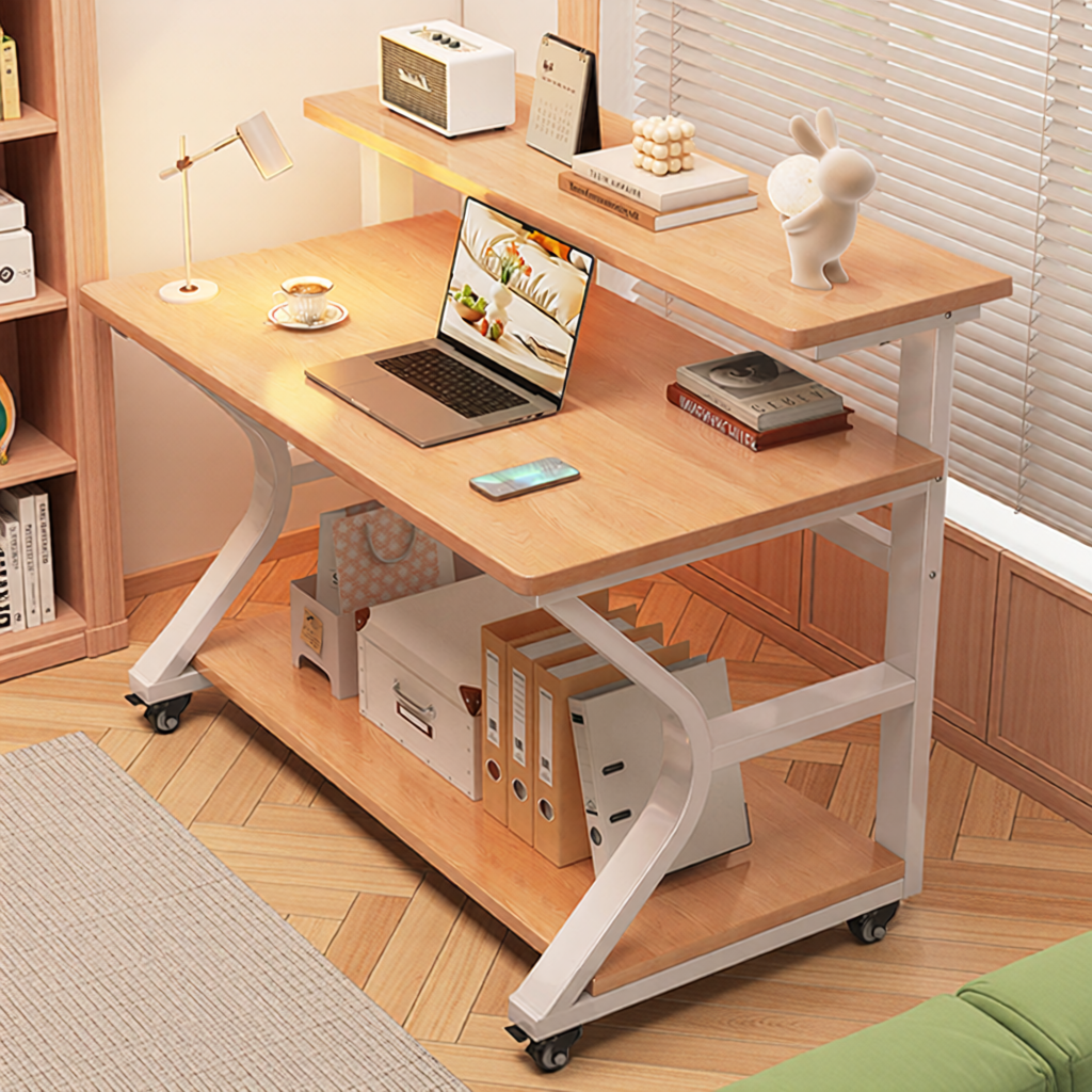 简易书桌可移动床边桌电脑桌小型家用桌子长方形工作台学习办公桌,住宅家具,书桌,淘宝优惠券,粉丝福利购,淘宝优惠卷
