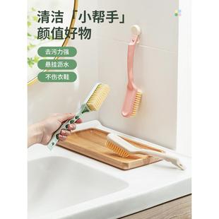 清洁刷刷伤鞋 家用可挂式 刷多功能衣服鞋 长柄料鞋 软毛子 不刷塑洗鞋