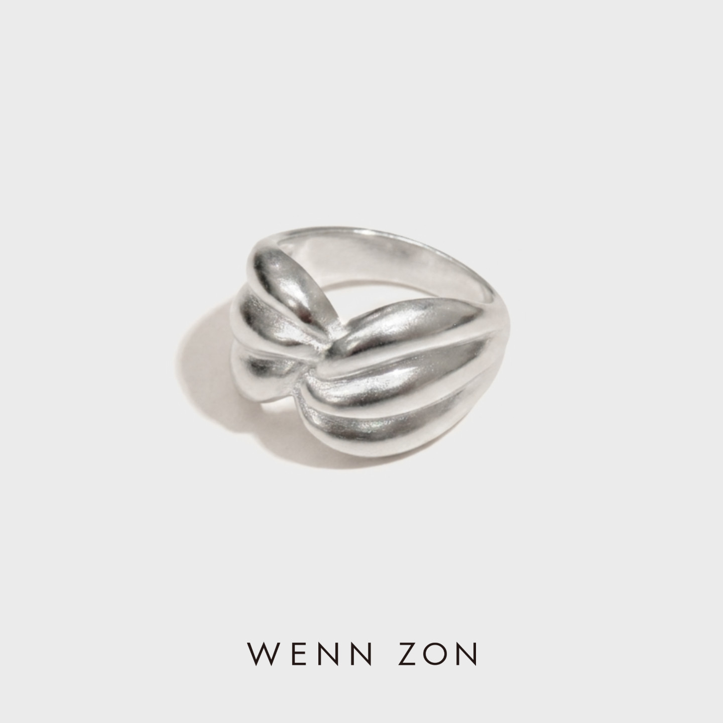 WENN ZON中国结个性新中式戒指 原创小众设计独特时尚食指宽戒