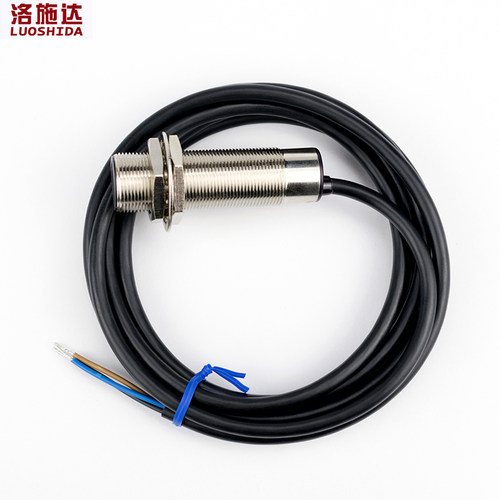 洛施达M18激光漫反射光电开关传感器 LTD-18NO红外光电感应DC24V