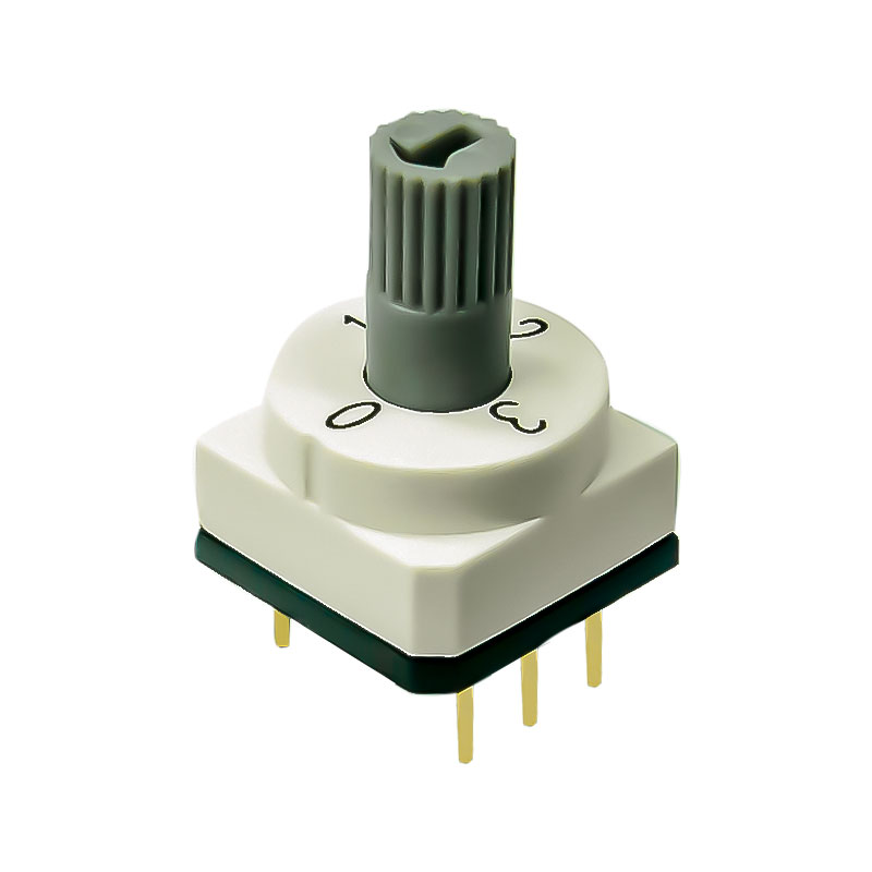 进口旋转编码开关编码器8421数字旋转拨码开关4波段8档位6BCD