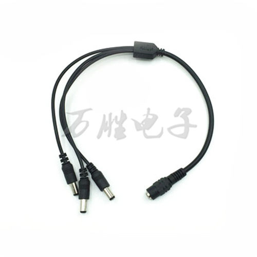 全铜DC1分3电源线母头线1进3出12V接集中供电监视摄影机配件1拖3