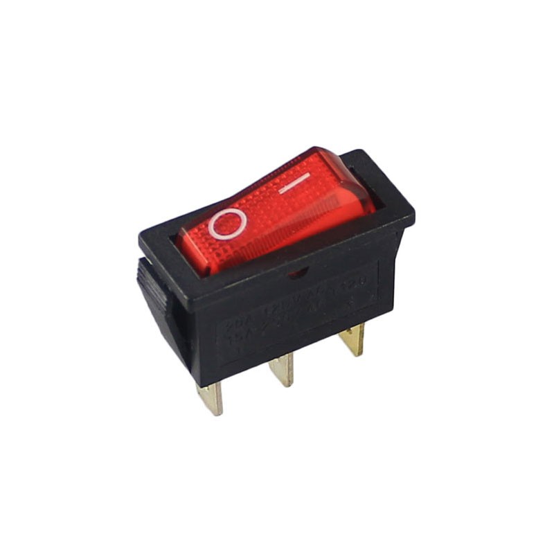 电动车改装汽车大灯各类可充电池组仪器仪表电路三脚船形按键开关