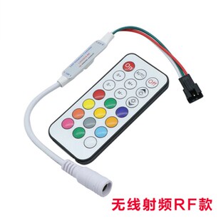 WS2811 WS2812B RF IR无线射频迷你21键5V 12V 2811IC幻彩控制器