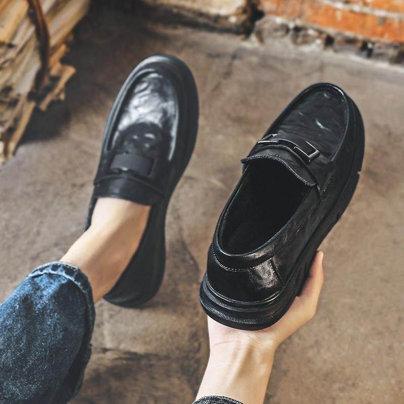 潮牌时尚皮鞋男2025春季新款百搭乐福鞋一脚蹬懒人休闲商务豆豆鞋,家庭/个人清洁工具,浴帽,淘宝优惠券,粉丝福利购,淘宝优惠卷