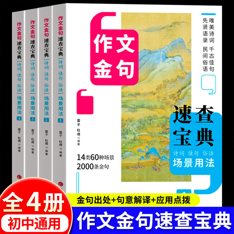 作文金句写作速查宝典4册