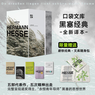 【赠送随身包 全5册】磨铁经典文库系列:黑塞文集 在轮下 悉达多 荒原狼 德米安 克林索尔 世界名著畅销口袋本 磨铁图书正版中文