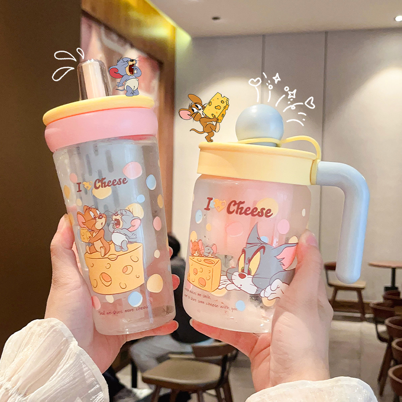 猫和老鼠玻璃杯水杯女新款2025
