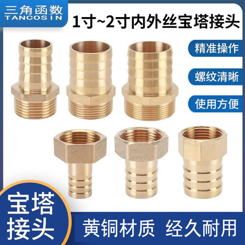 黄铜宝塔格林头1寸1.2寸1.5寸2寸