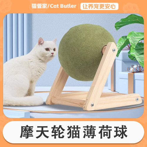 摩天轮猫薄荷球磨牙耐咬自嗨解闷