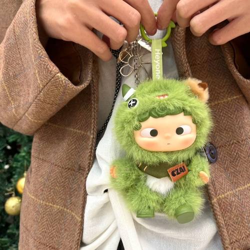 正版HEYONE黑玩哦崽ozai情绪棱镜盲盒搪胶毛绒挂件礼物侯明昊同款