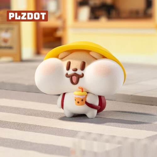 正版PLZDOT奶茶鼠定格瞬间表情包系列盲盒植绒手办摆件潮玩礼物