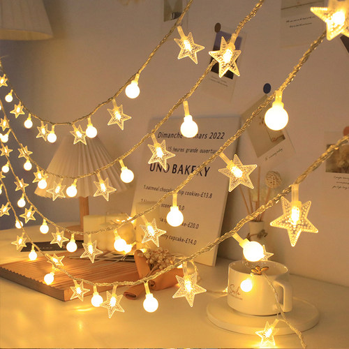 暖白表白生日装饰灯灯串持久求婚