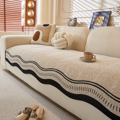 沙发垫雪尼尔抗皱防滑轻奢现代