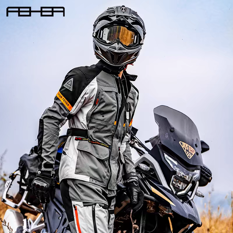 飞儿男女四季防摔保暖机车拉力服