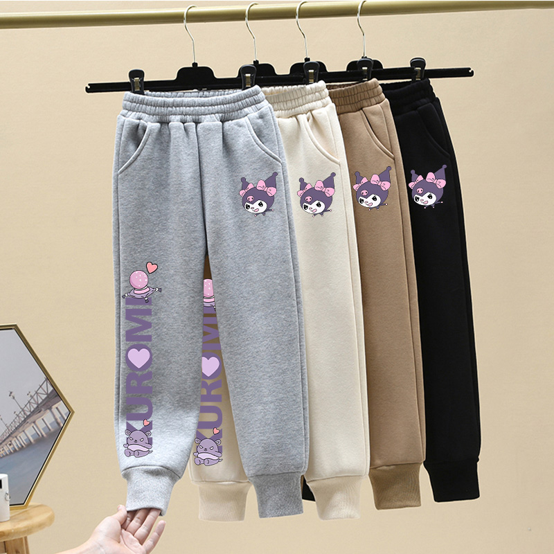 库洛米童装2025潮牌时尚卫裤