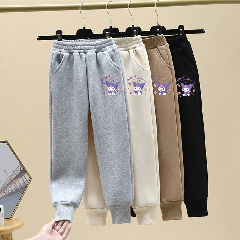 库洛米童装2025潮牌时尚卫裤