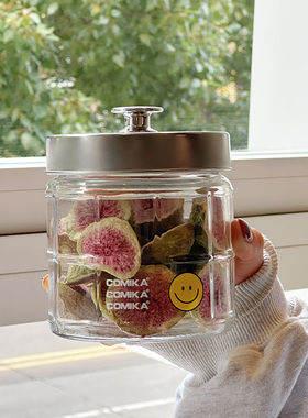 COMIKA口咔玻璃密封罐零食防潮坚果茶叶咖啡豆干货杂粮食品收纳盒