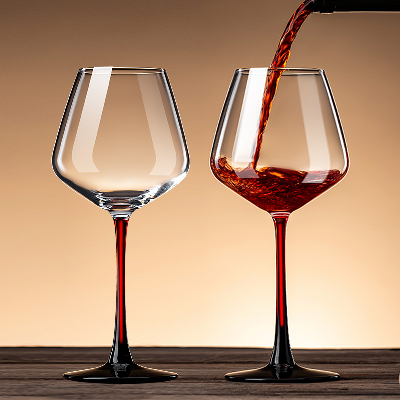 【强化加厚】红杆勃艮第高酒杯子
