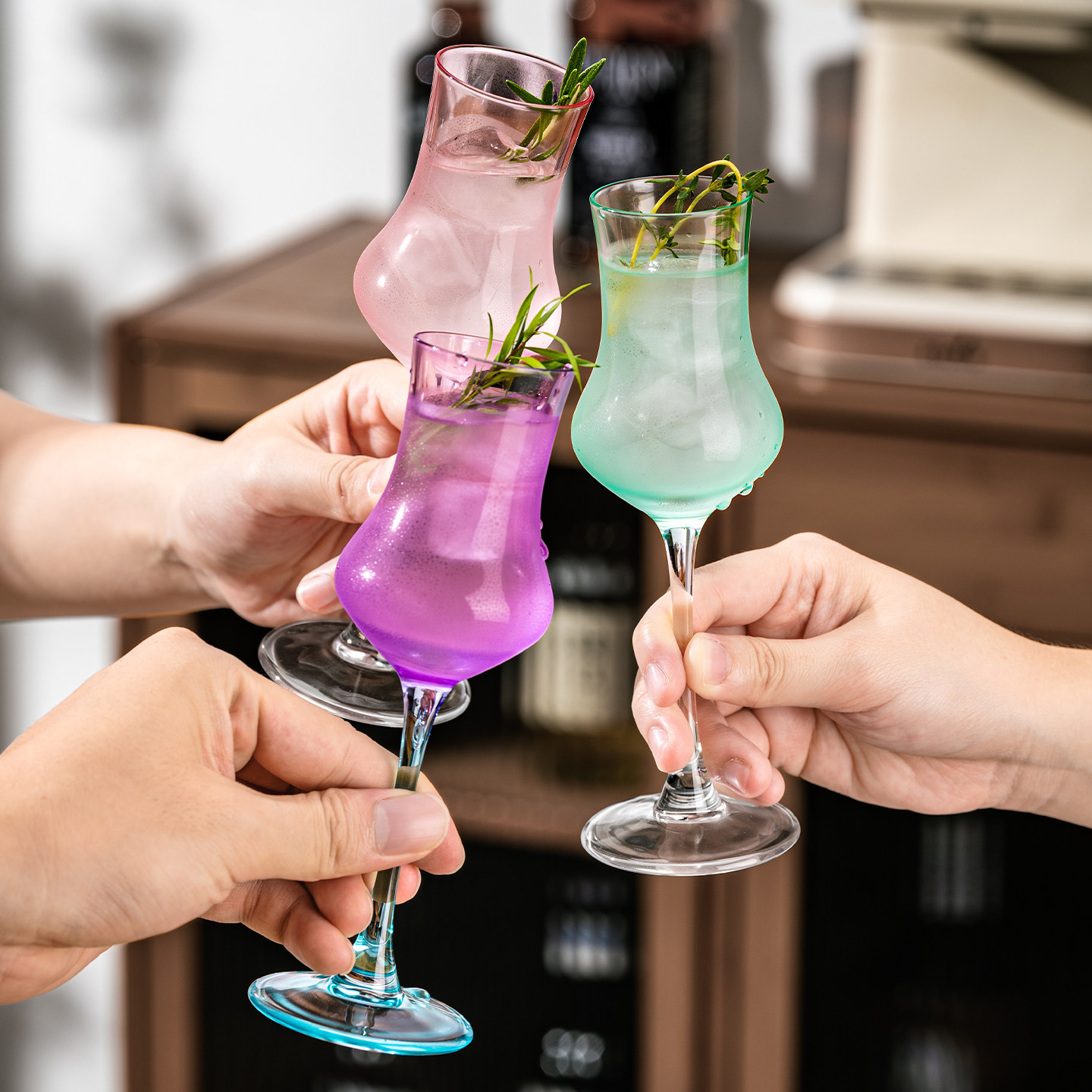 【加厚水晶】网红郁金香果酒杯