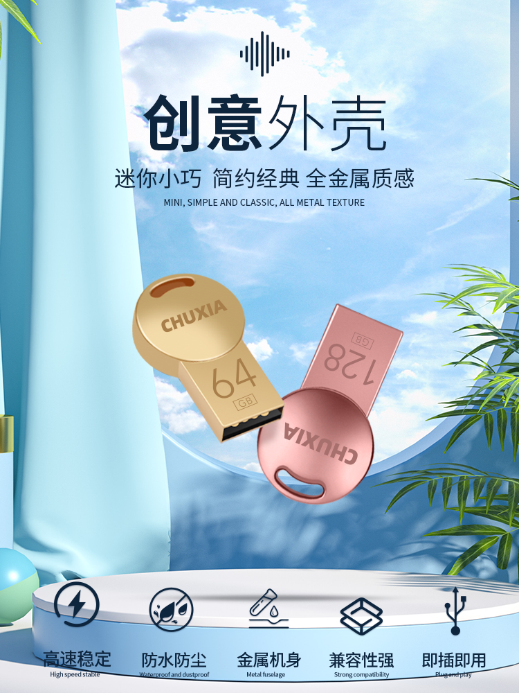 储侠高速存储防水256G大容量U盘