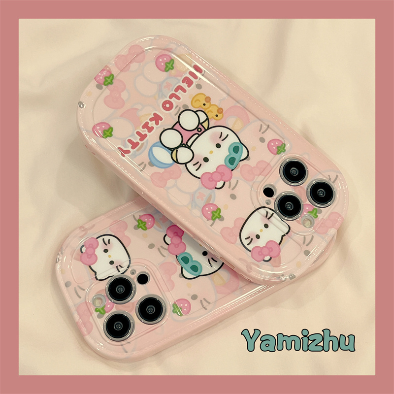 可爱少女心日系hellokitty适用iPhone15ProMax手机壳14苹果13新款14pro女款12防摔11硅胶15pro气垫全包软壳套