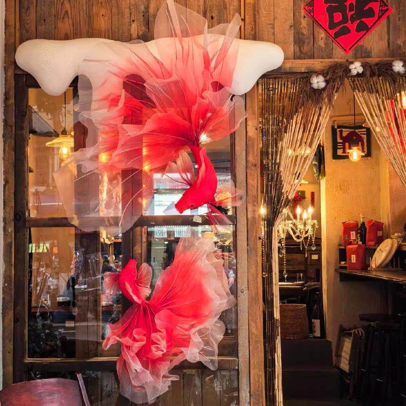 新年锦鲤摆件2026春节装饰品店铺橱窗门头氛围感场景布置道具挂饰,节庆用品/礼品,节日装扮用品,淘宝优惠券,粉丝福利购,淘宝优惠卷