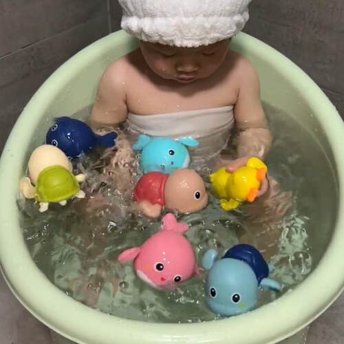 宝宝夏洗澡桶踩豆子一体凳0-6岁泡澡桶可坐沐浴桶婴儿座椅桶加厚