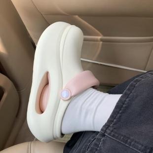 透气踩屎感厨师鞋 夏季 女外穿防滑加厚eva拖鞋 7.7cm厚底增高洞洞鞋