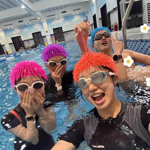 【丑出新高度】海胆泳帽加大款不勒头搞怪男女游泳专用帽2026新款
