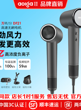 aolga欧嘉优品高速电吹风机DF21酒店款大风力负离子护发风筒家用
