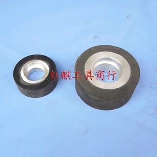 铝芯橡胶轮砂带机从动轮张紧轮铝芯轮抛光机被动轮砂带轮胶轮定做