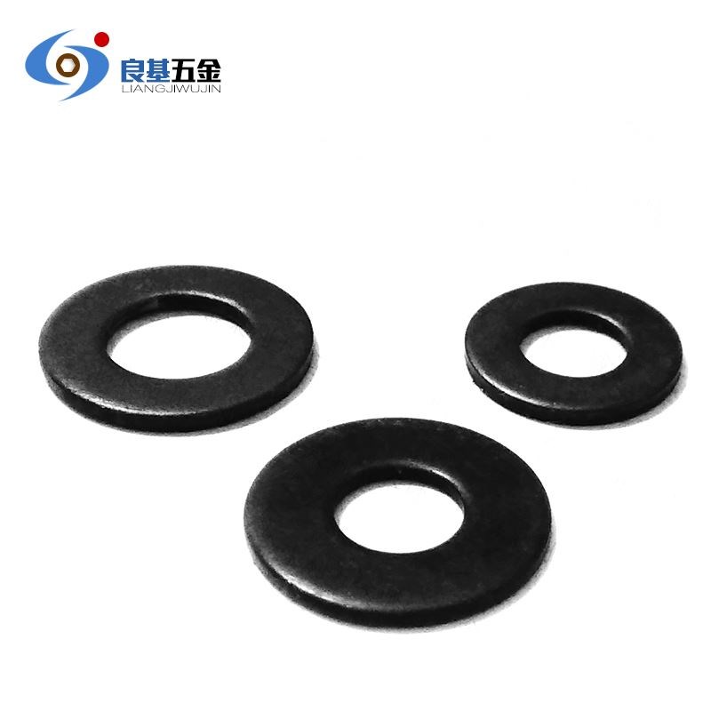 黑色304不锈钢平垫片 镀黑锌 金属平垫圈华司 介子M1.6 M2 M3-M16