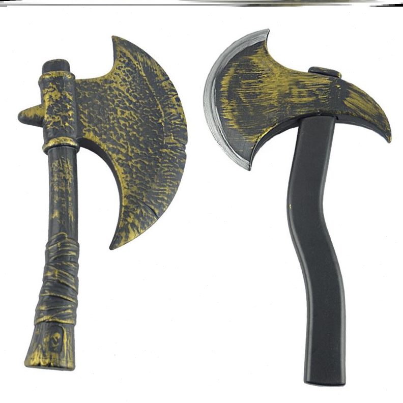 武器砍斧刀剑斧头儿童玩具兵拍摄尖头大道具演出塑料子影视表舞台