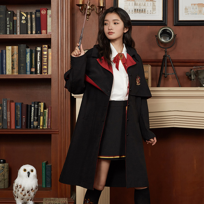 ts华纳正版哈利波特学院长袍巫师魔法袍风衣男女COS服装儿童礼物