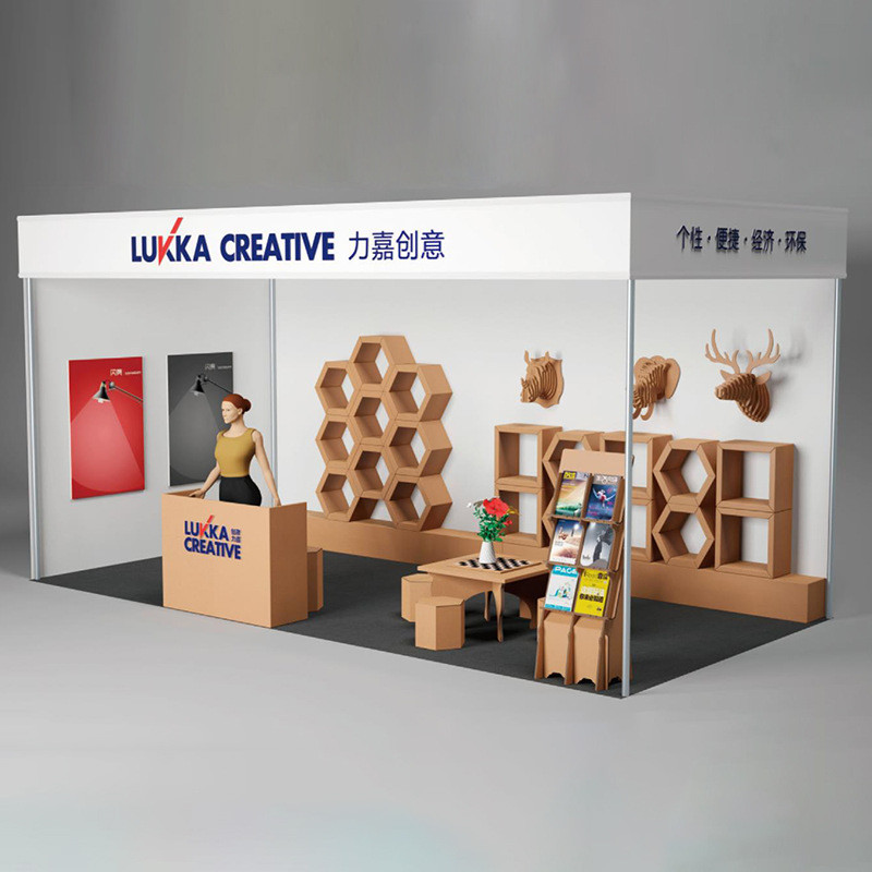 热销力环保包装瓦楞创意组合六角如意格摆件展示嘉纸置物架创意展