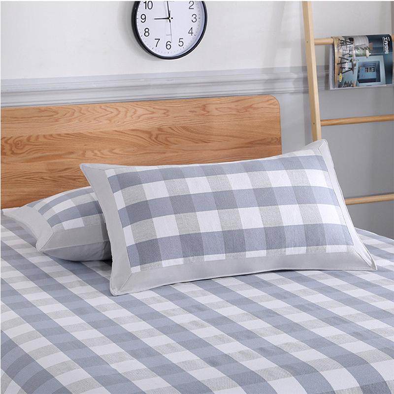 加厚纯棉老粗布枕套一对 全棉加厚单人大包边夏季凉席枕头套48x74,床上用品,枕套,淘宝优惠券,粉丝福利购,淘宝优惠卷