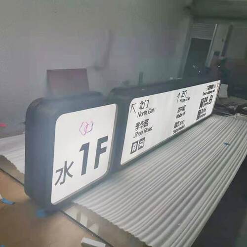 商场地铁站吊牌楼梯口通道指示牌灯箱双面发光指示牌导视广告牌
