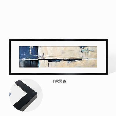 6buj新中式大相框实木十字绣书法字画国挂墙玻璃外框架装裱画框大