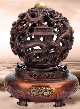 黄铜器工艺品黄铜鼎摆件九转乾坤炉黄铜黄铜九转乾坤鼎摆件